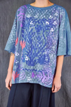 1236HD Line Tee-Cloud-Floral Cut Paper 28"L