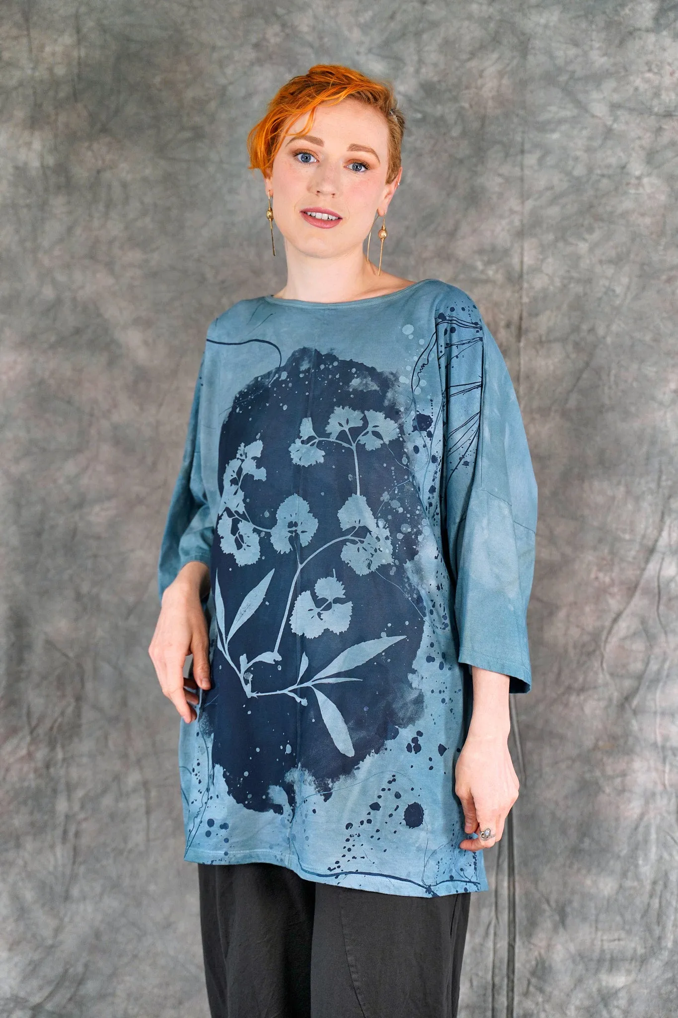 1236HD Line Tee Cyanotype-P  31"L
