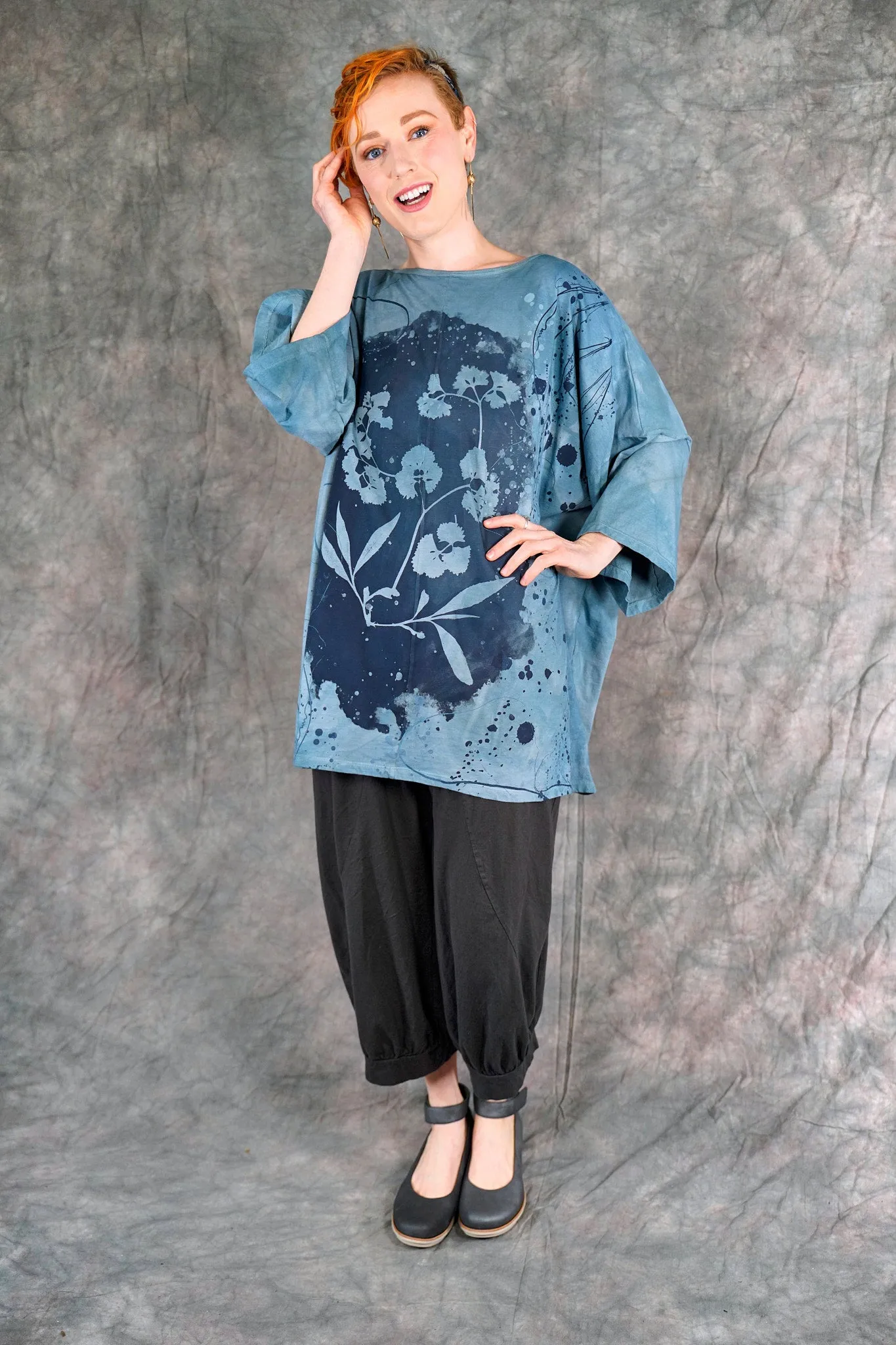 1236HD Line Tee Cyanotype-P  31"L