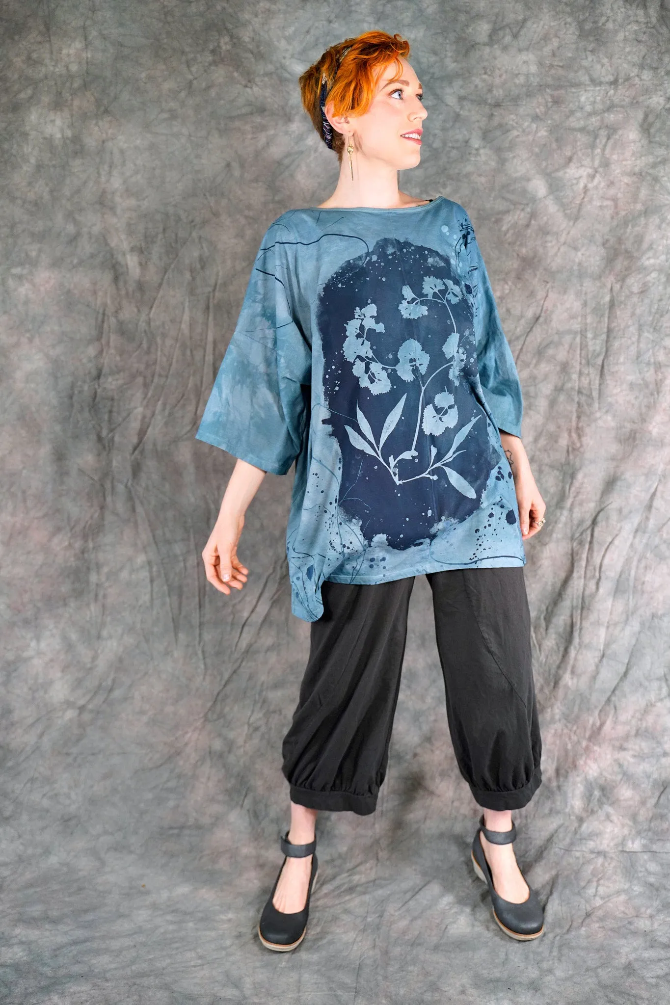 1236HD Line Tee Cyanotype-P  31"L