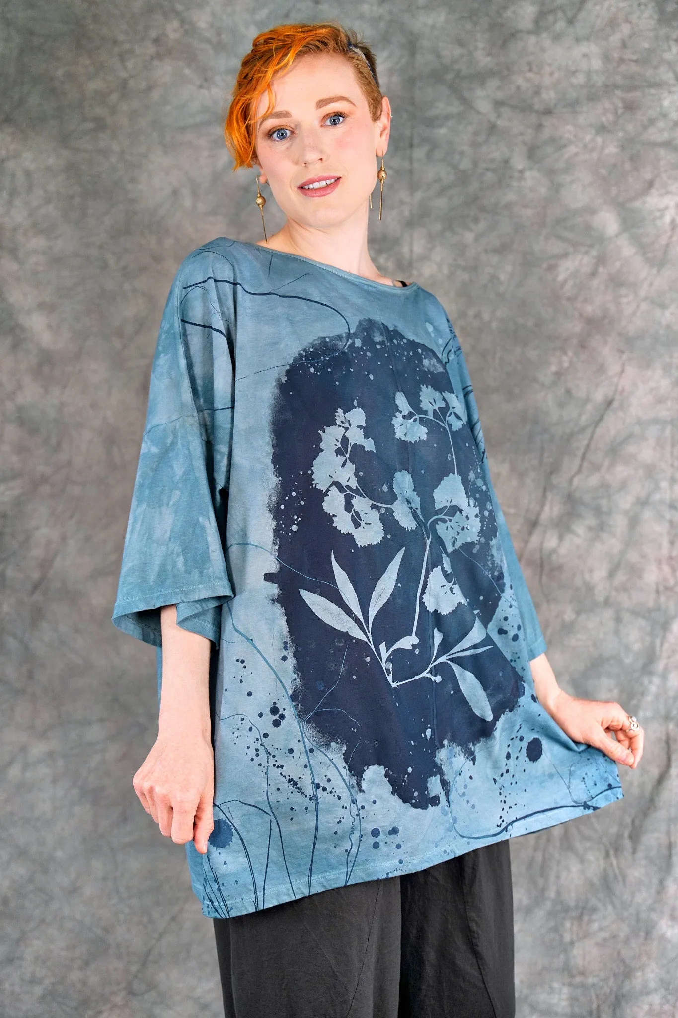 1236HD Line Tee Cyanotype-P  31"L