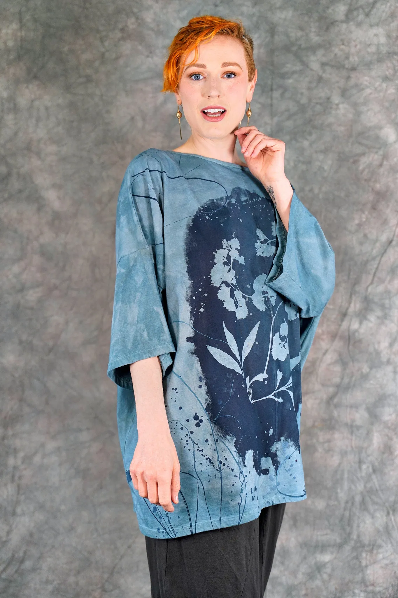 1236HD Line Tee Cyanotype-P  31"L