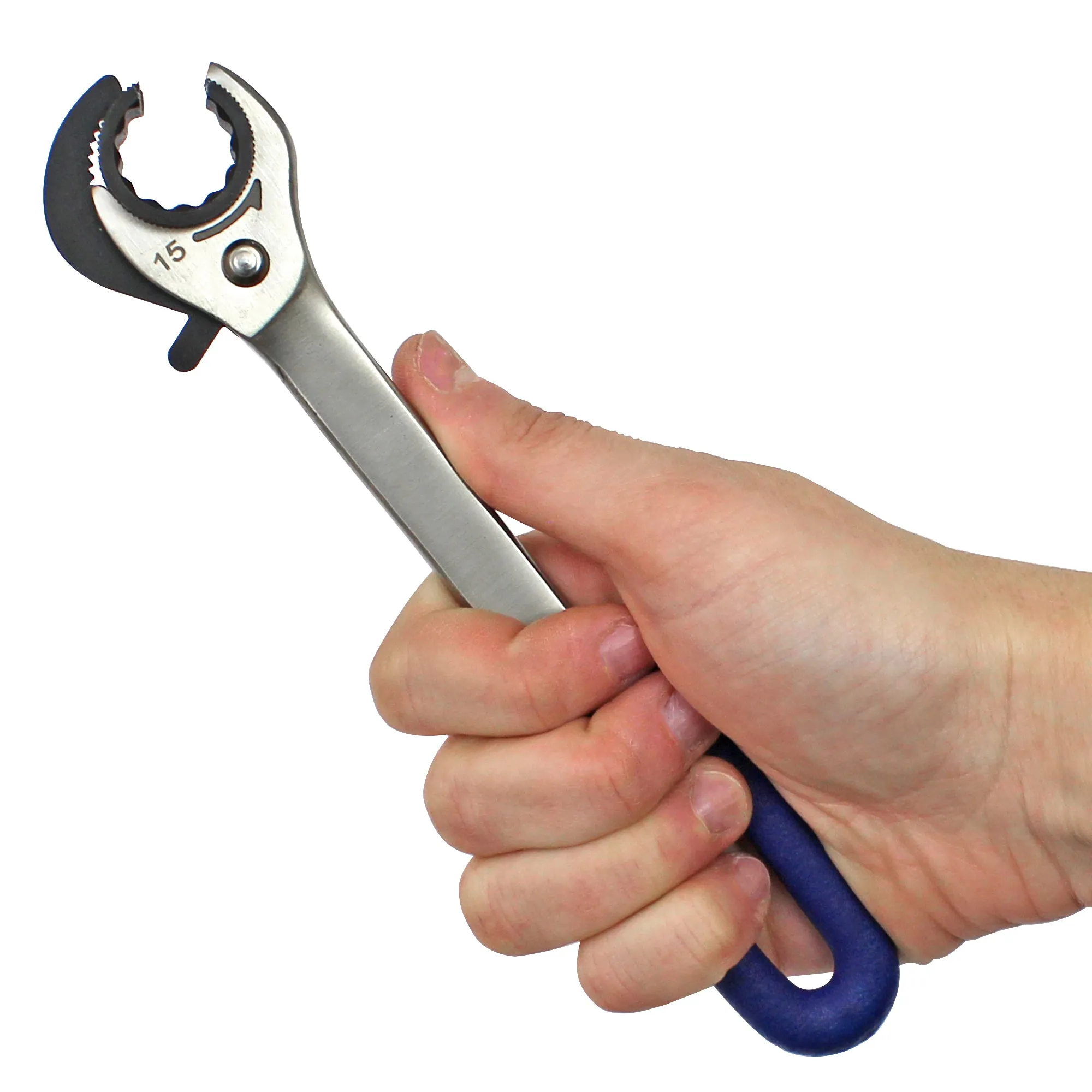 15mm Metric | Ratcheting Open End Line Wrench