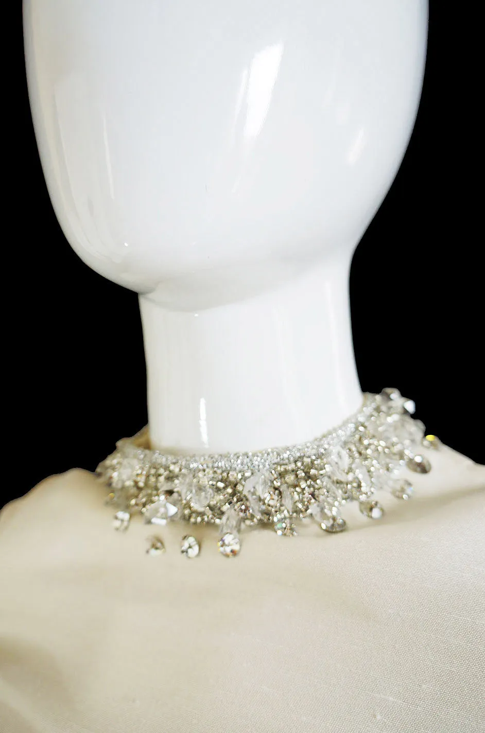 1960s Rhinestone & Silk Tunic & Pant