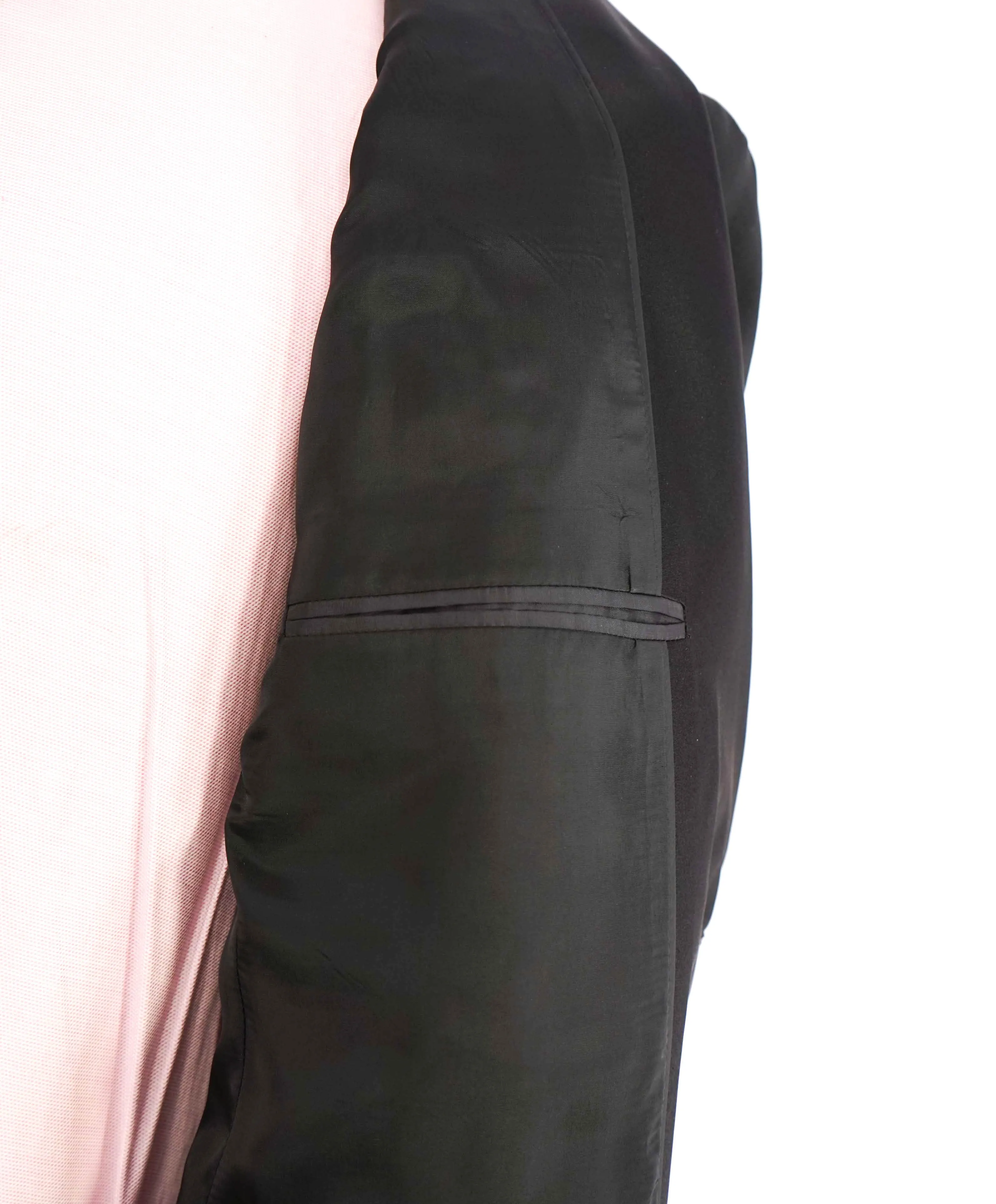 $1,995 EMPORIO ARMANI - “M LINE” Notch Lapel 130's Tuxedo Suit - 42R 34W