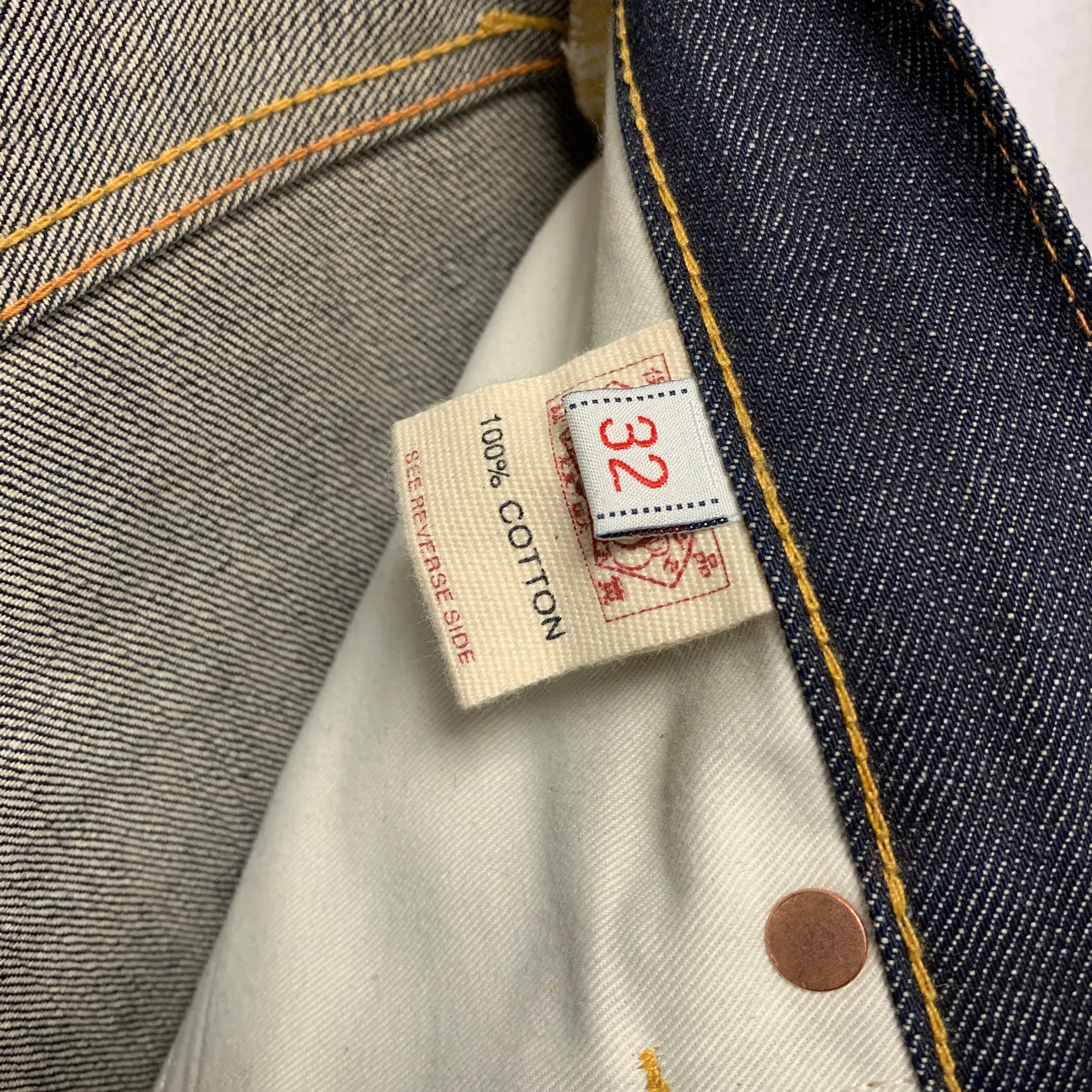 [32] Evisu Nakame Minami Selvedge Raw Denim Jeans