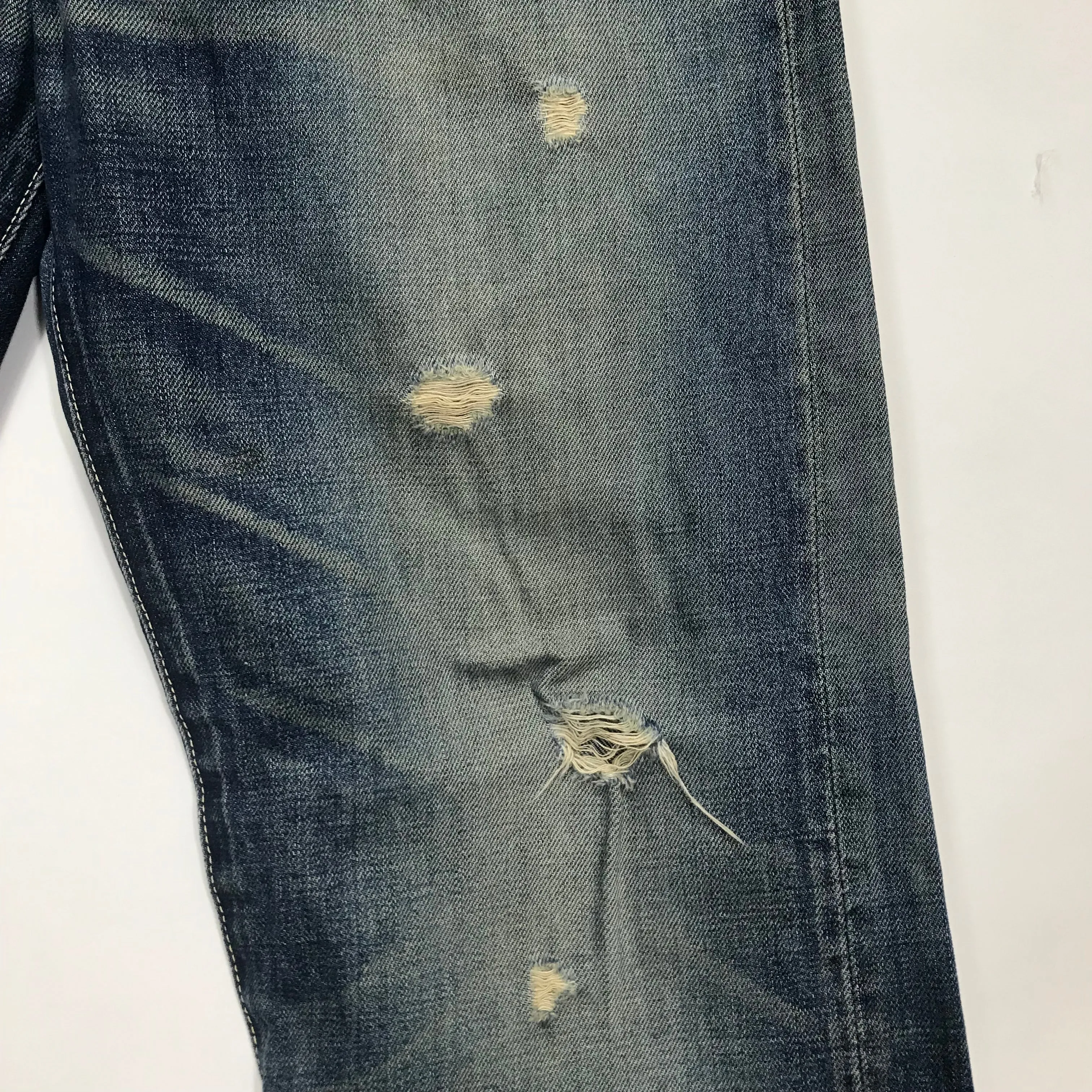 [33] Visvim Fluxus 01 Damage 2 Selvedge Denim Indigo