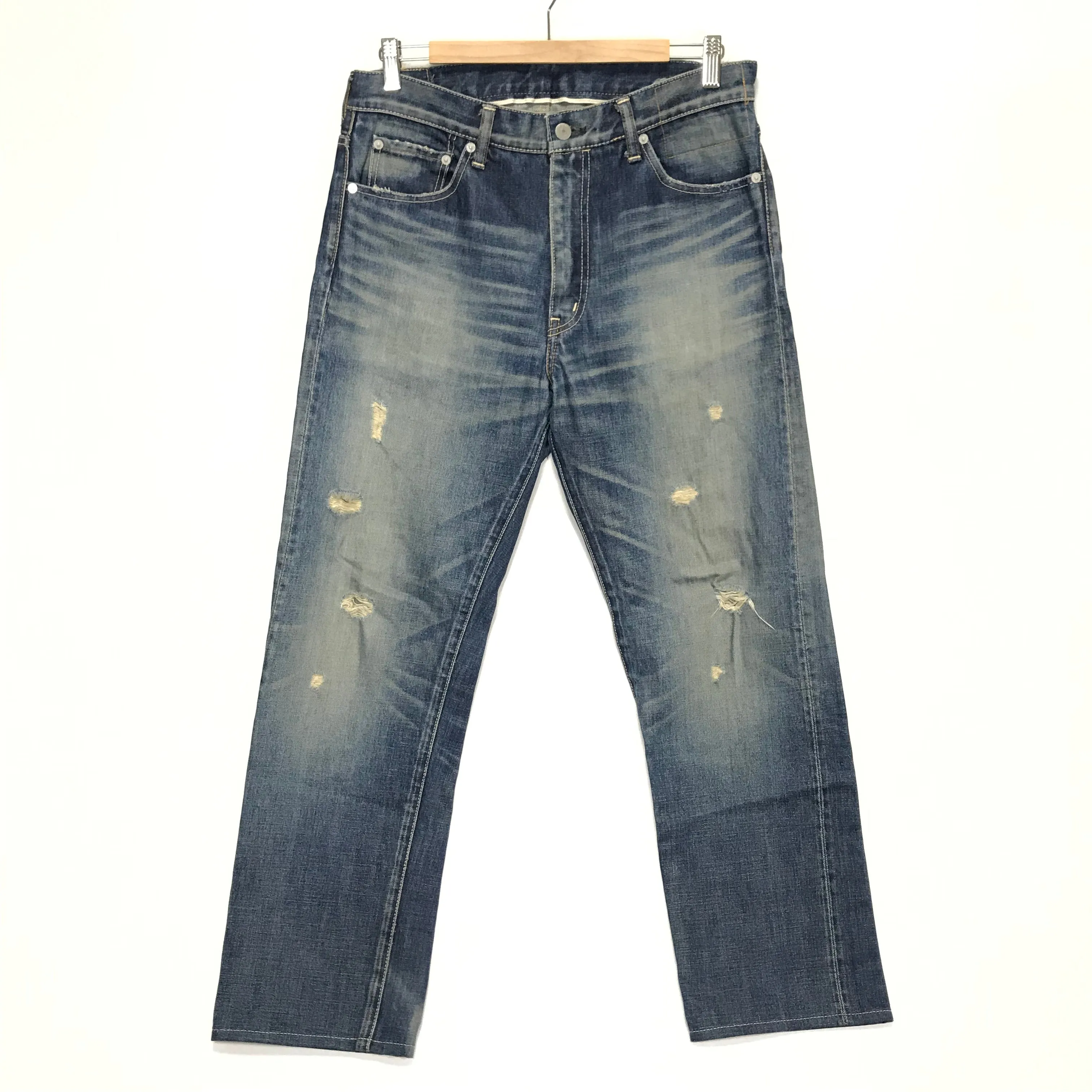 [33] Visvim Fluxus 01 Damage 2 Selvedge Denim Indigo