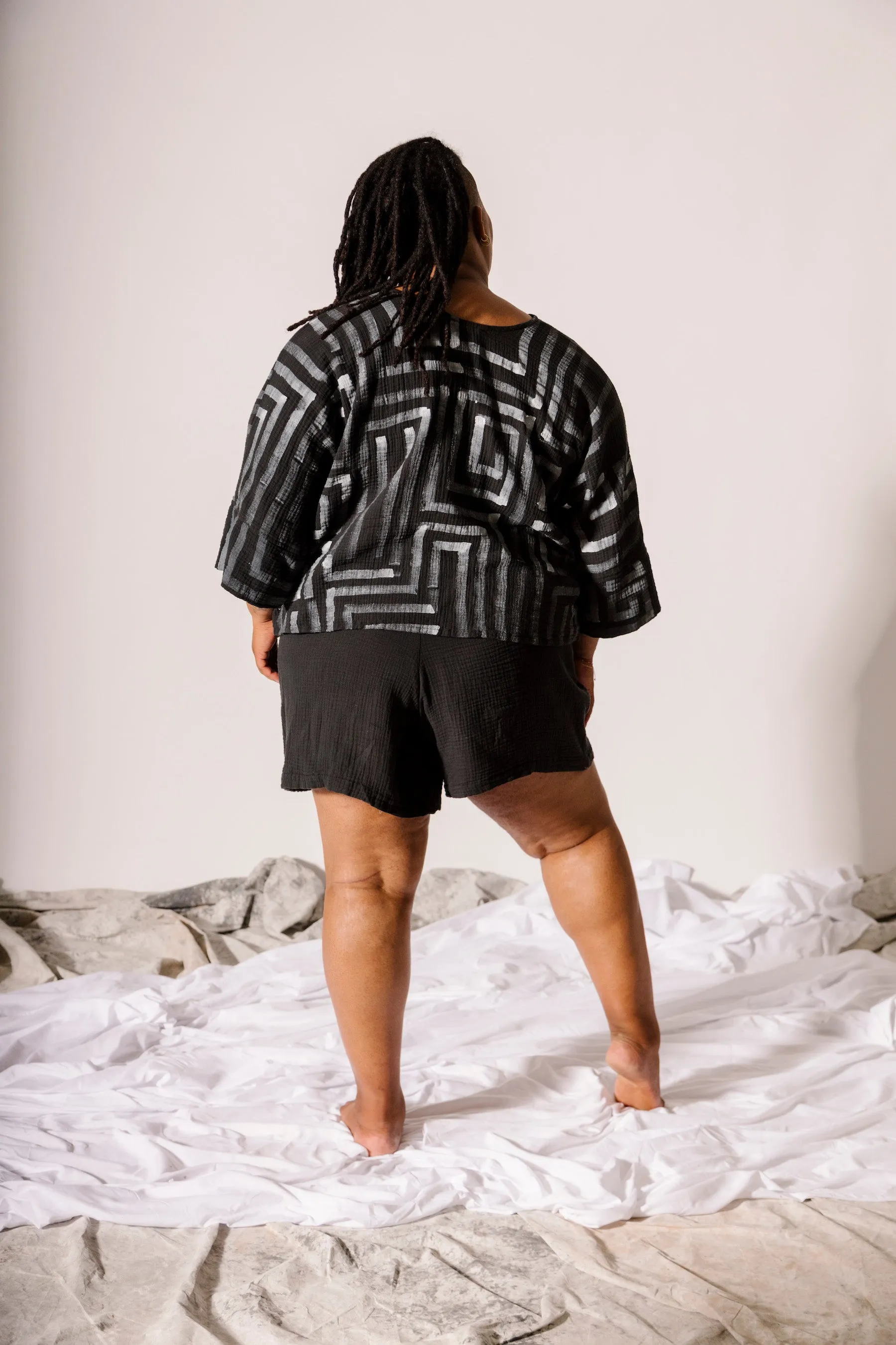 3/4 Sleeve Hanna Top - Petroglyph