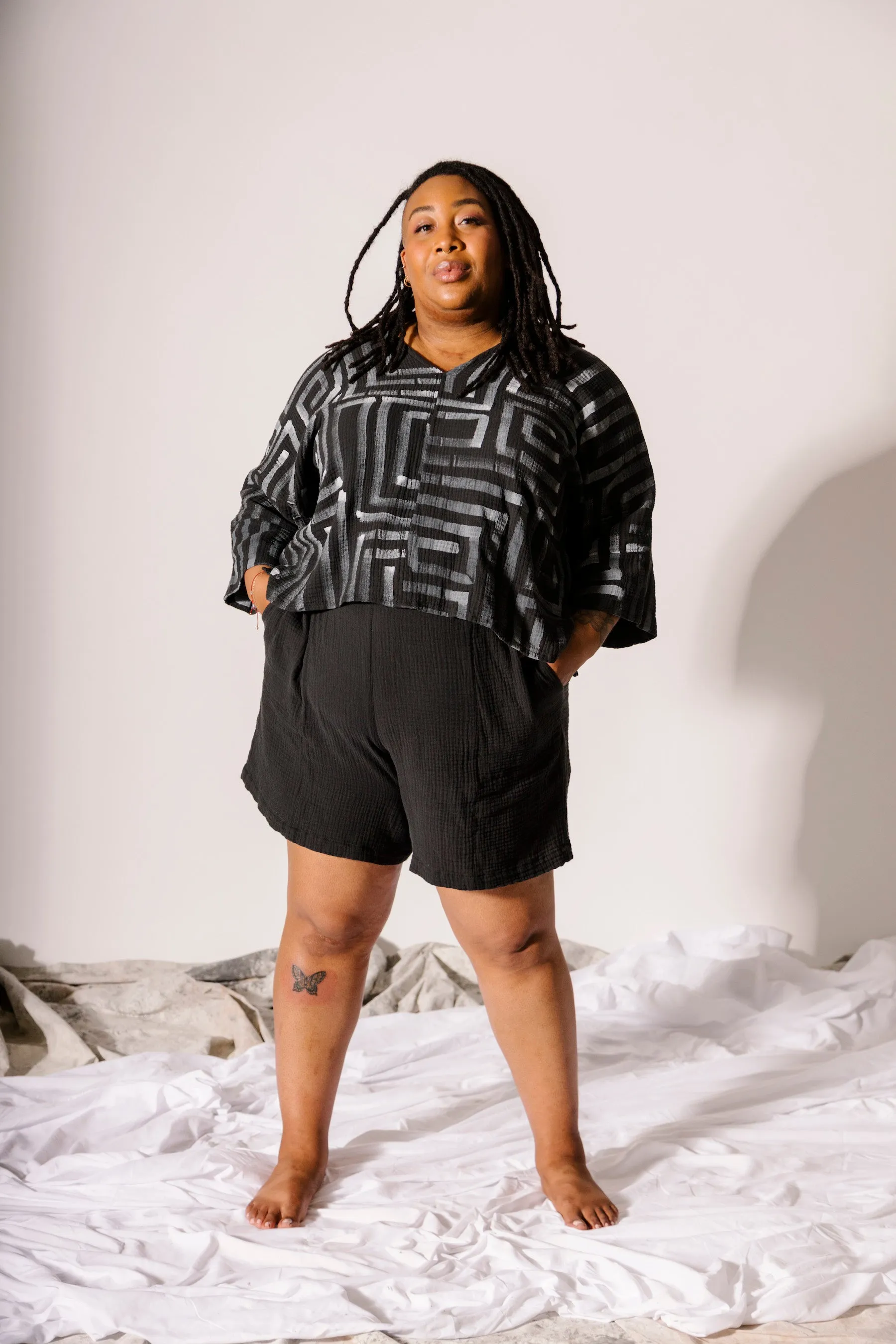 3/4 Sleeve Hanna Top - Petroglyph