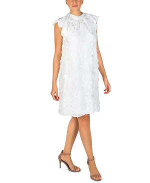 3D Floral and Embroidery A-line Dress