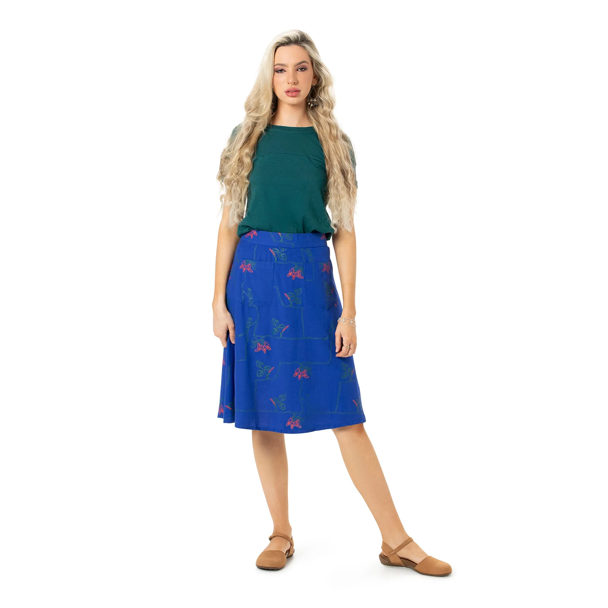 A Line skirt - Knee length