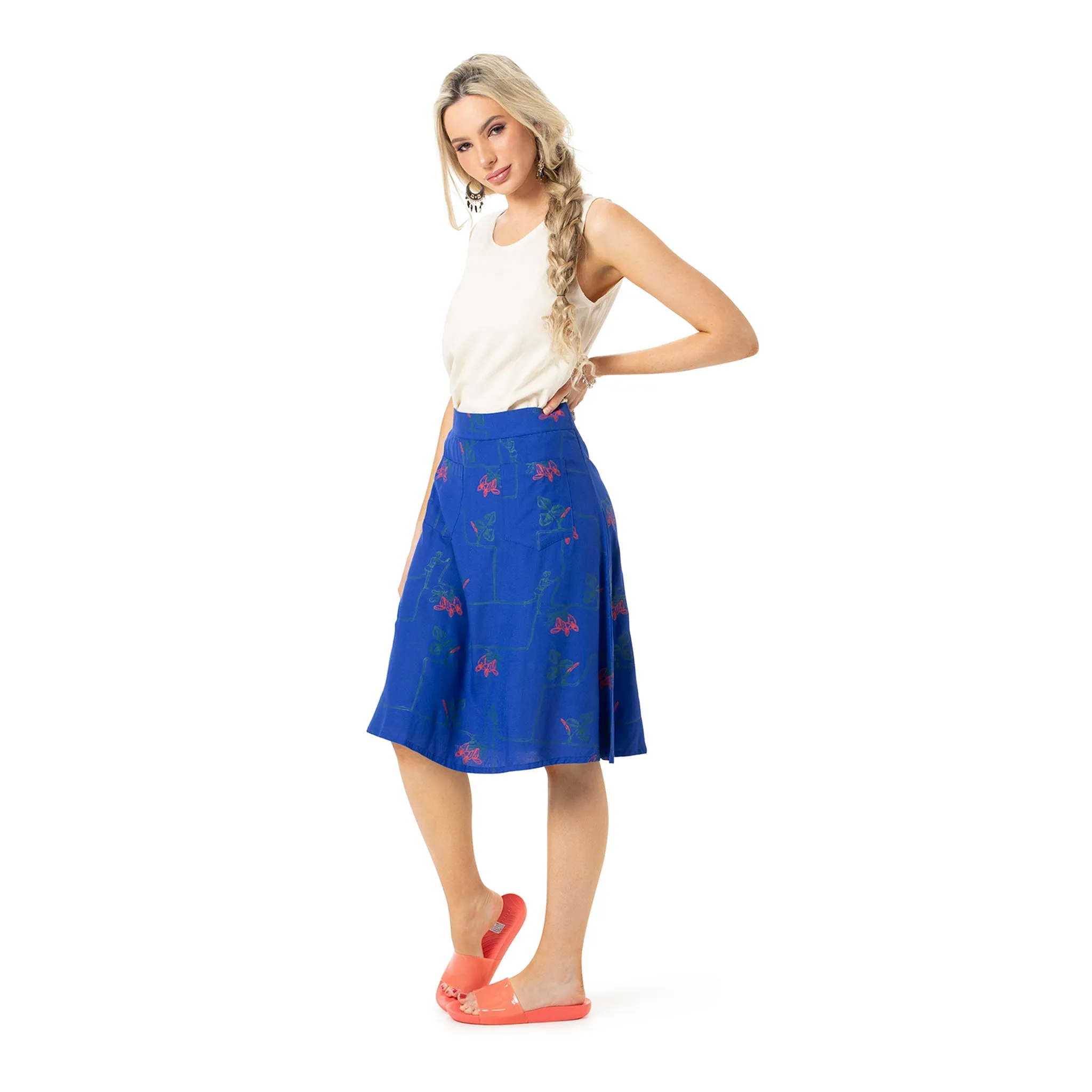 A Line skirt - Knee length