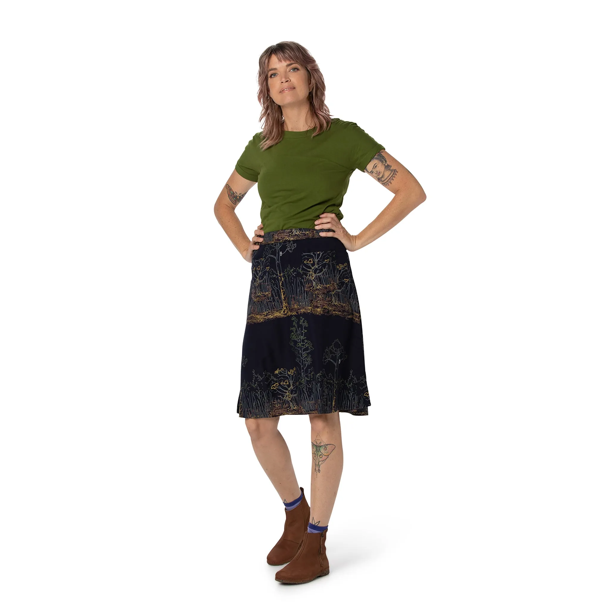 A Line skirt - Knee length
