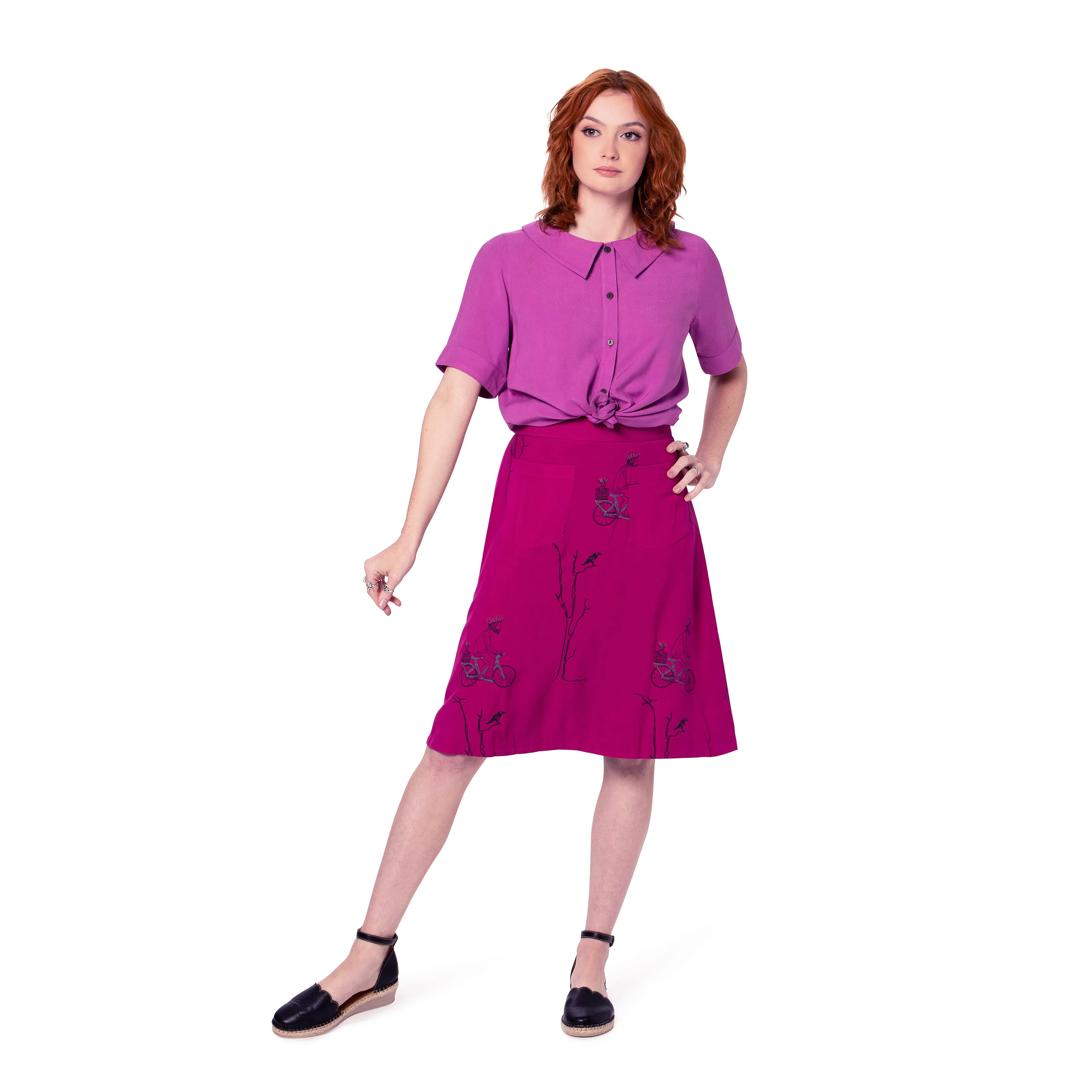 A Line skirt - Knee length