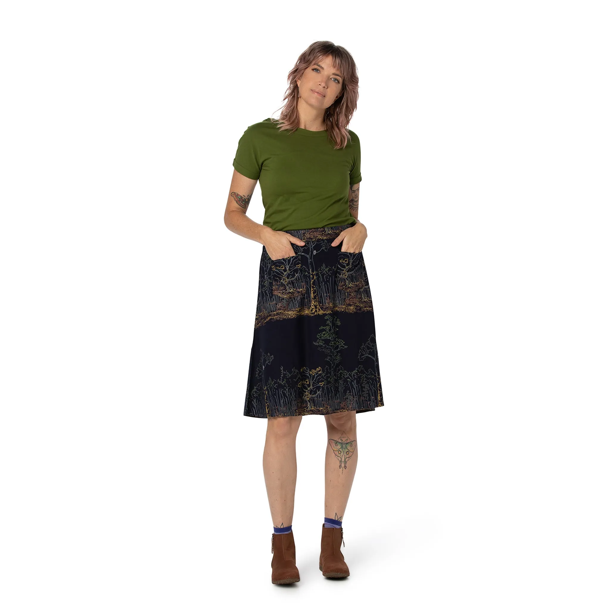 A Line skirt - Knee length