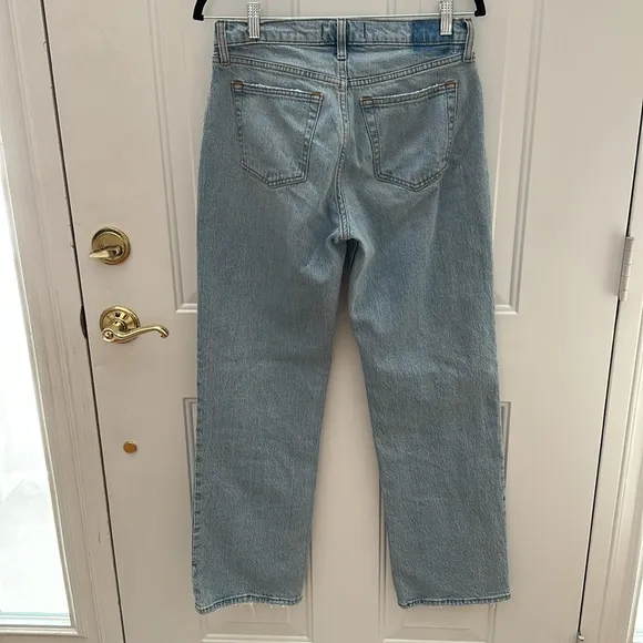 Abercrombie The Baggy Low Rise Denim Jeans pants size 25 0 Regular 32 inseam
