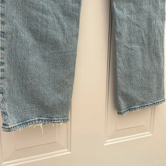 Abercrombie The Baggy Low Rise Denim Jeans pants size 25 0 Regular 32 inseam