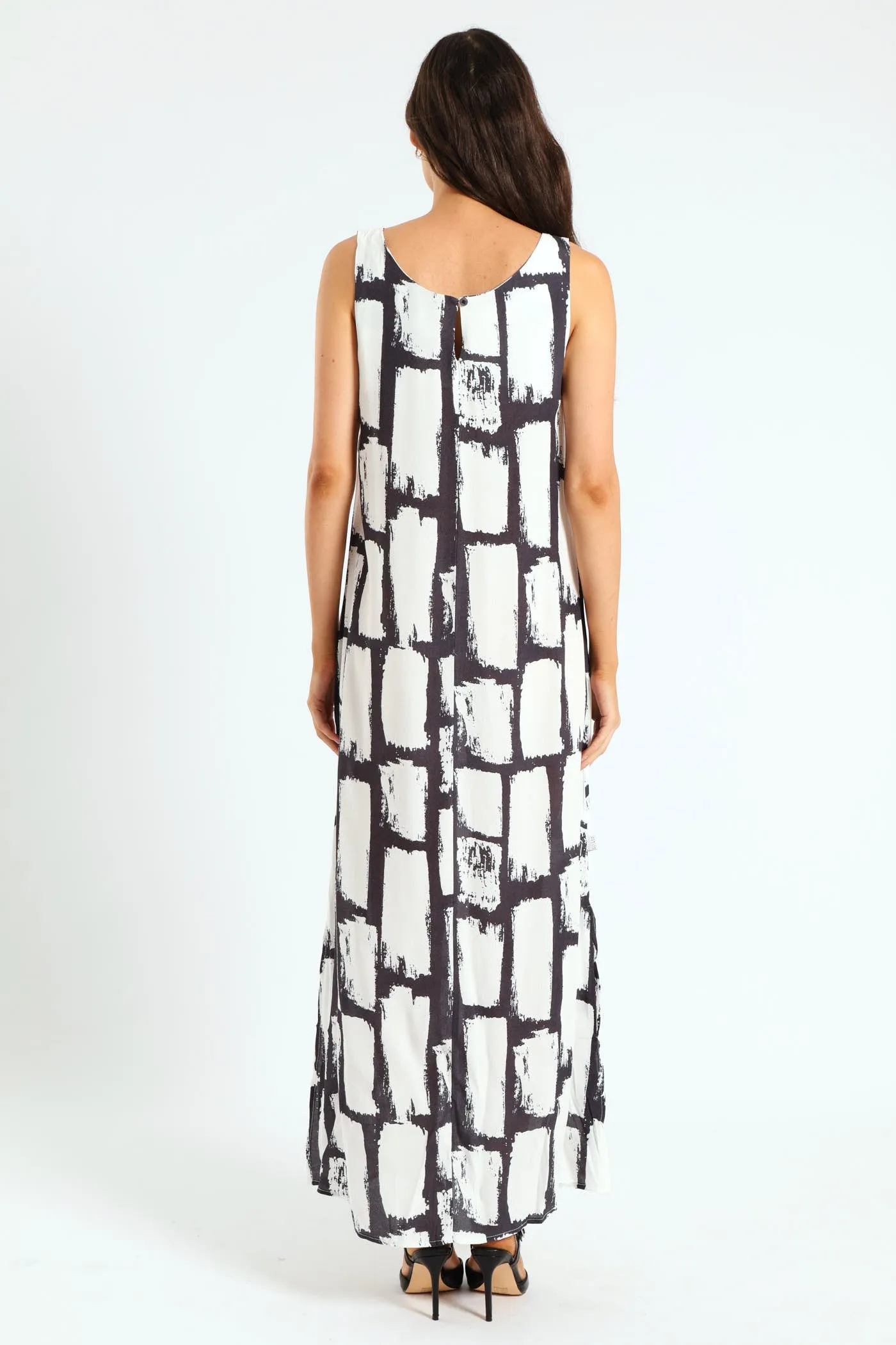 Abstract Shift Dress