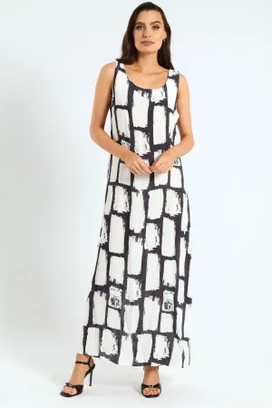 Abstract Shift Dress