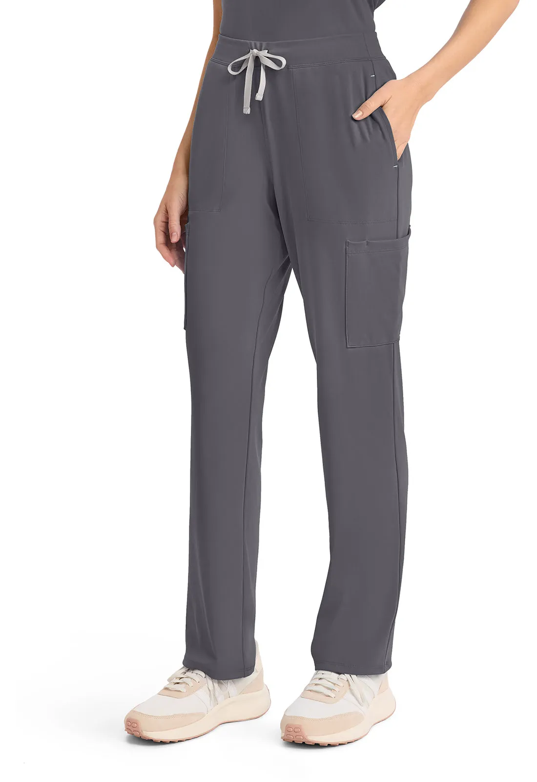 Achieve CK096 Women's 5 Pocket Straight Leg Pant Pewter