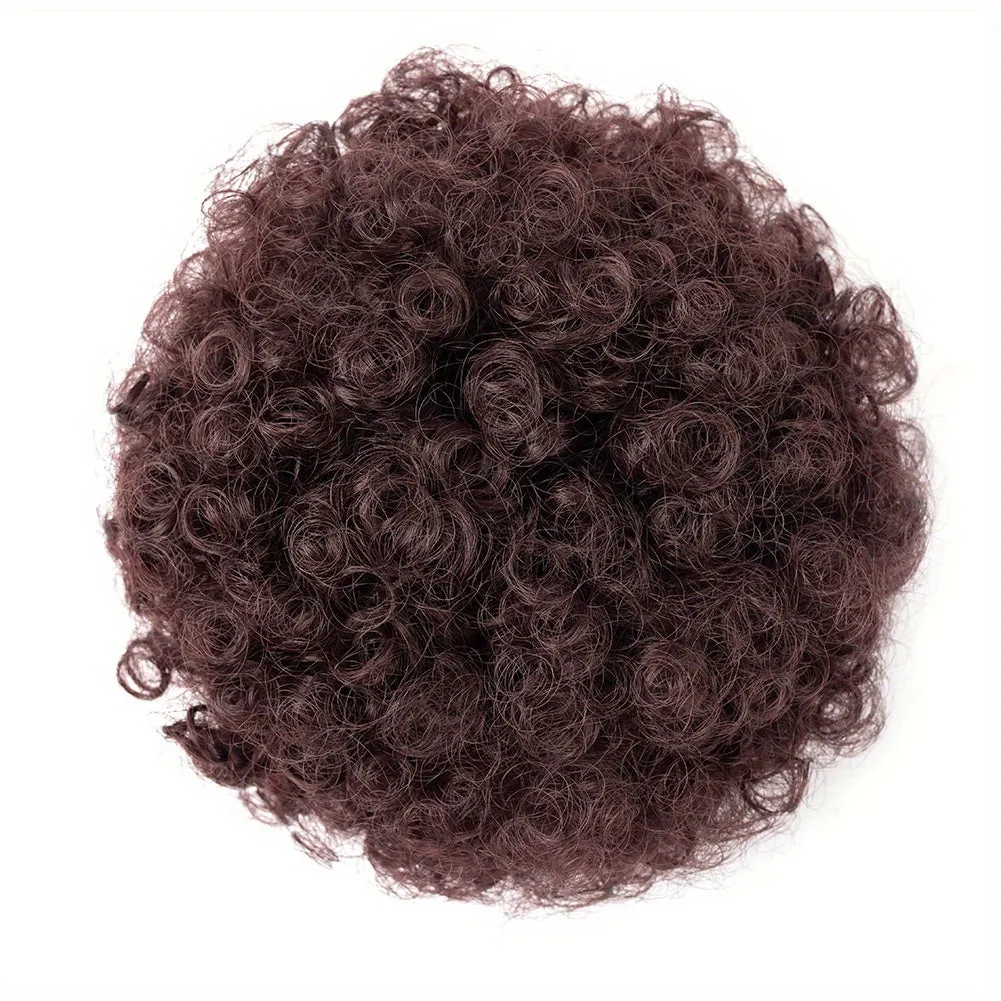 Afro Puff Drawstring Ponytail Extension For Women, Synthetic Afro Puff Ponytail For Natural Hair, Clip On Kinky Drawstring Curly Ponytail Bun Hair Accessories