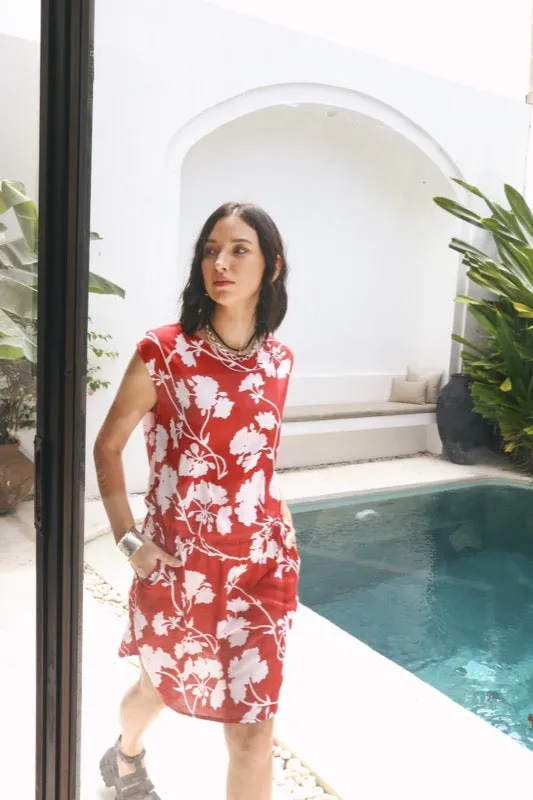 Alana Dress - Scarlet Floral