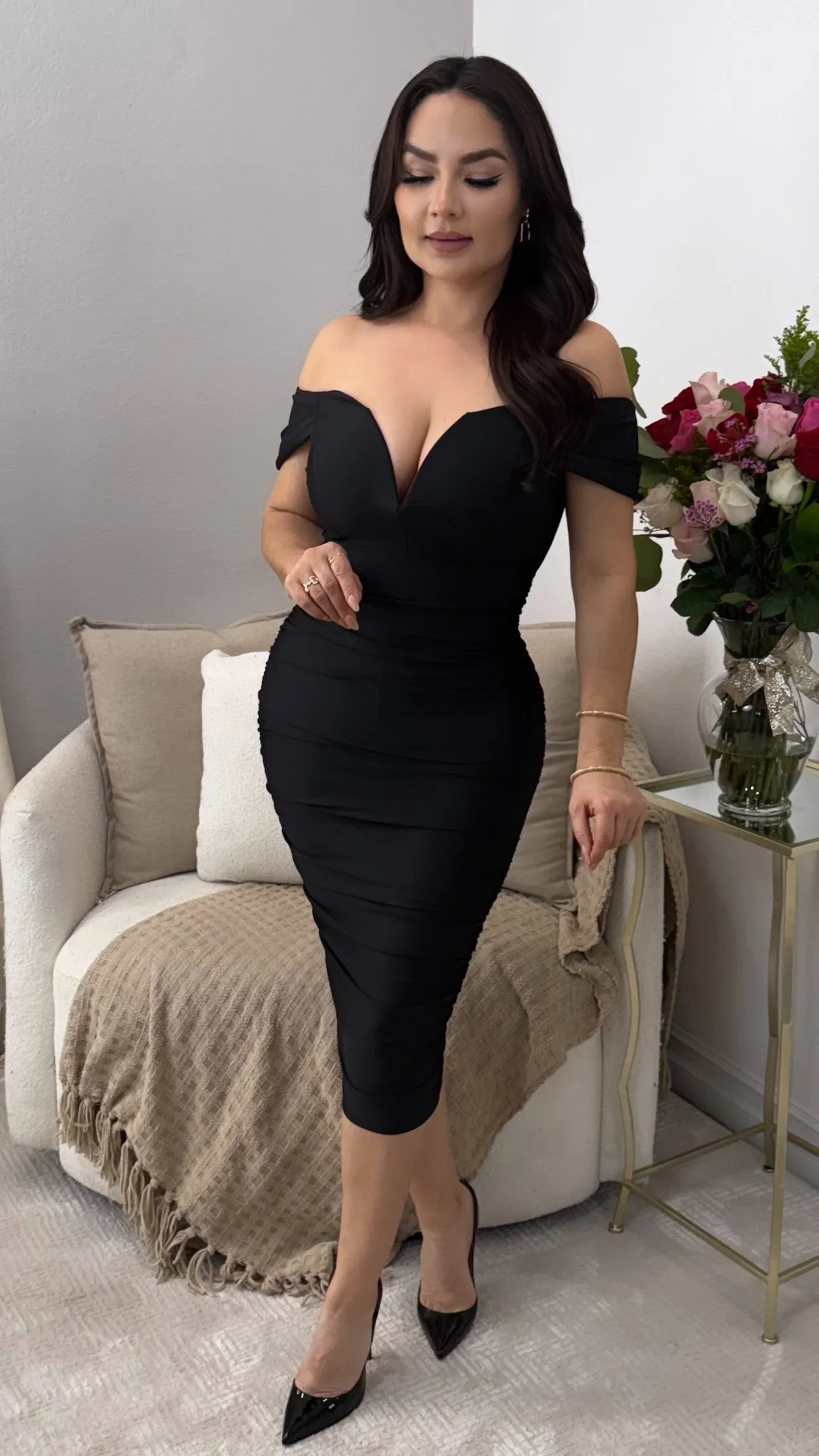 ALMA BLACK DRESS