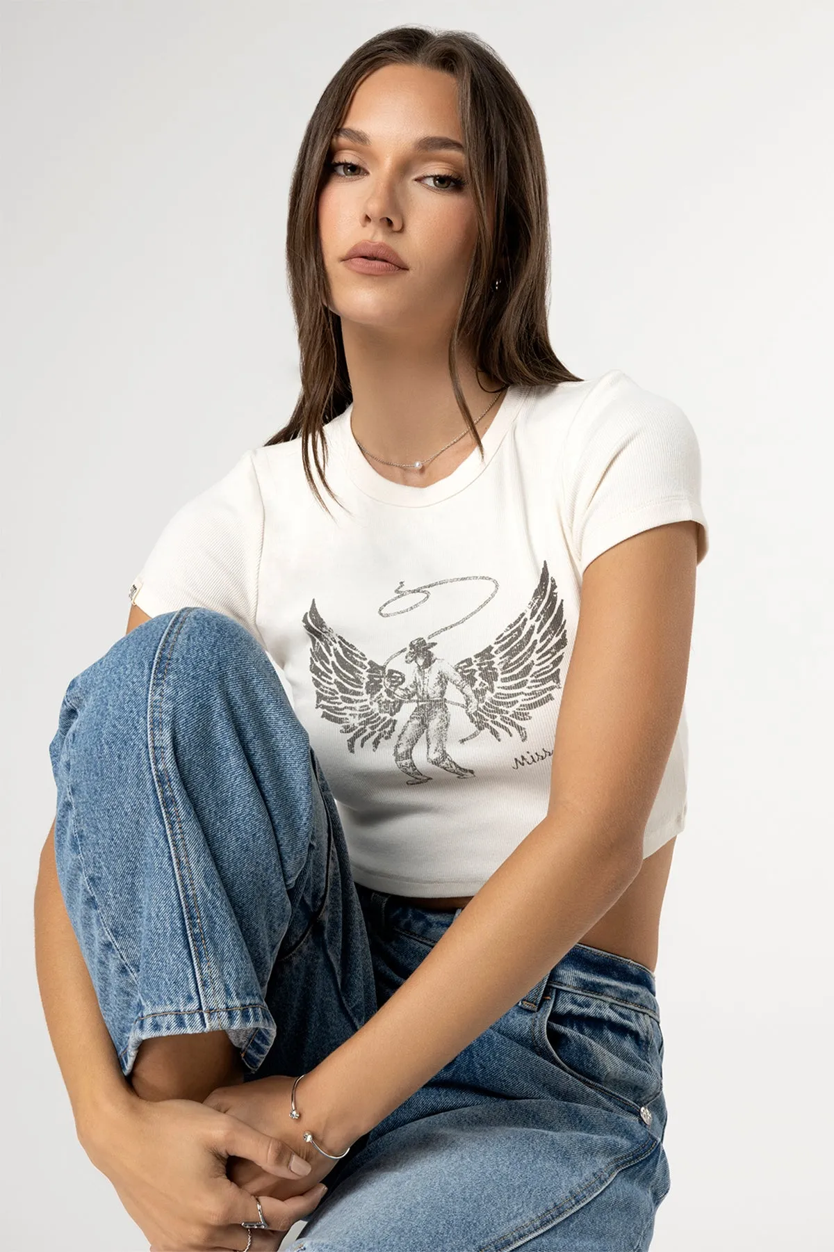 Angels Luv Cowboys Baby Tee
