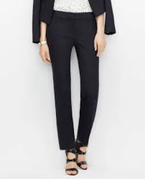 Ann Taylor Black Signature Flat Front Dress Pants Size 12
