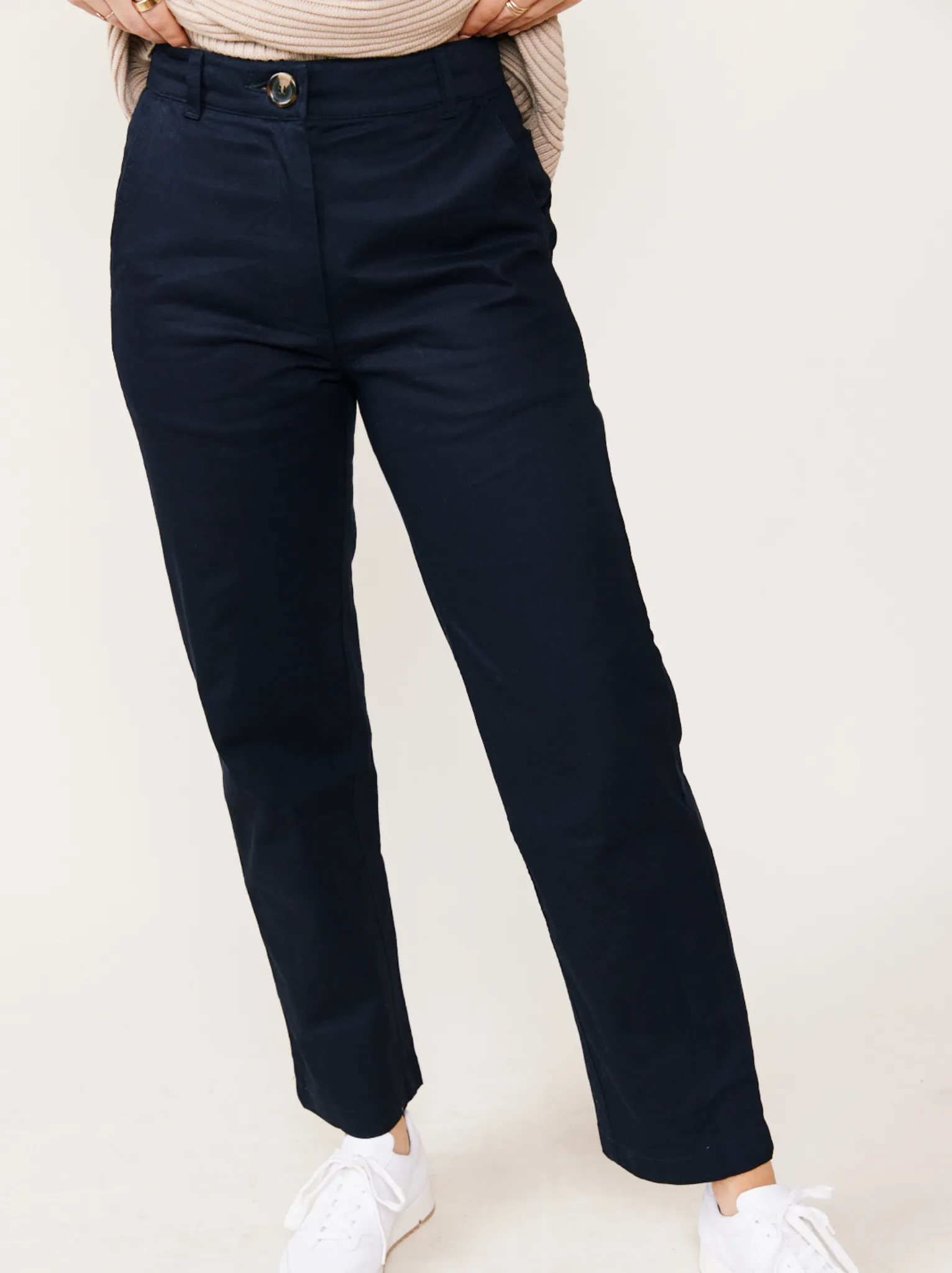 Ann Twill Straight Leg Pant