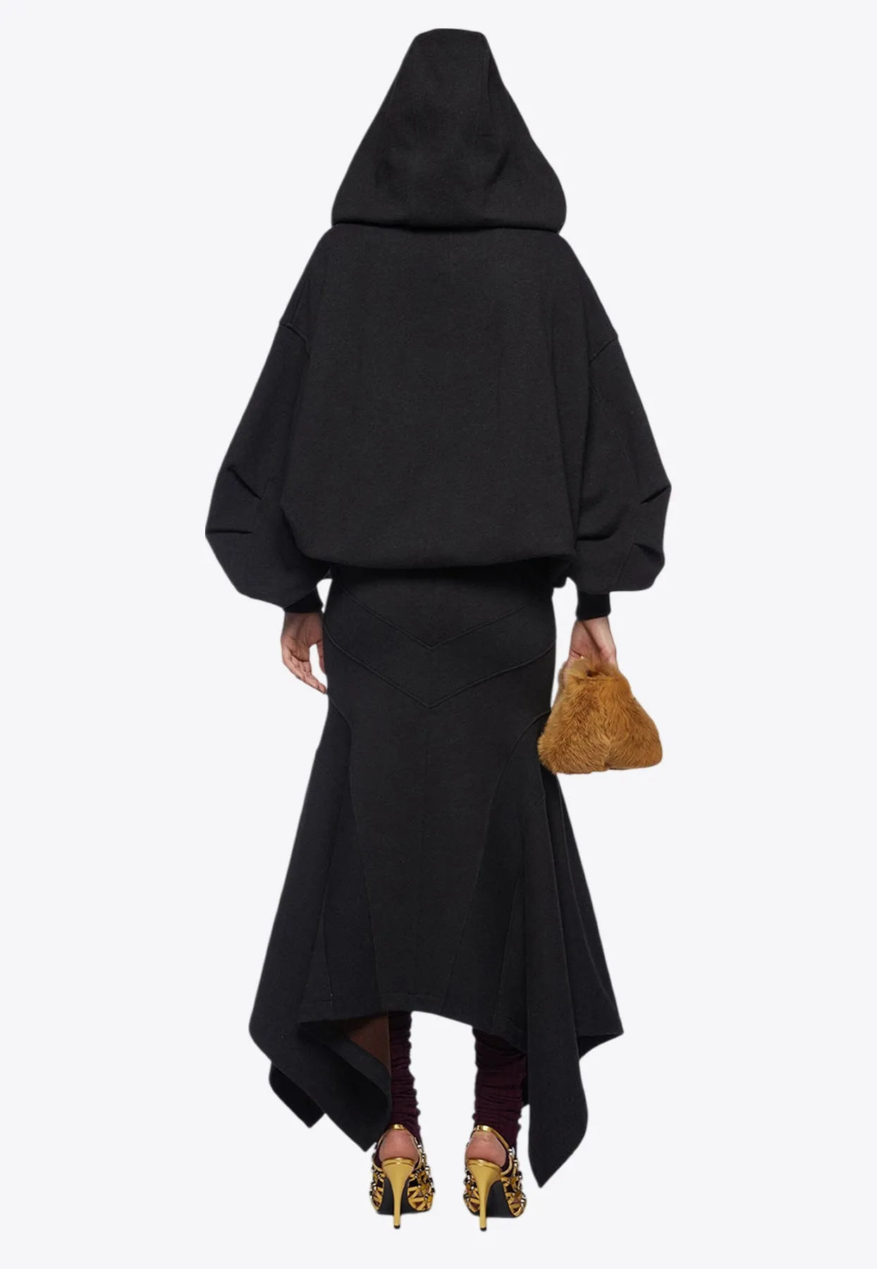 Asymmetric Midi Skirt
