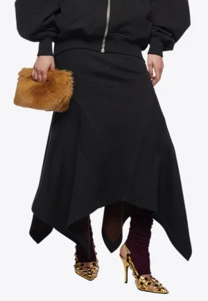 Asymmetric Midi Skirt