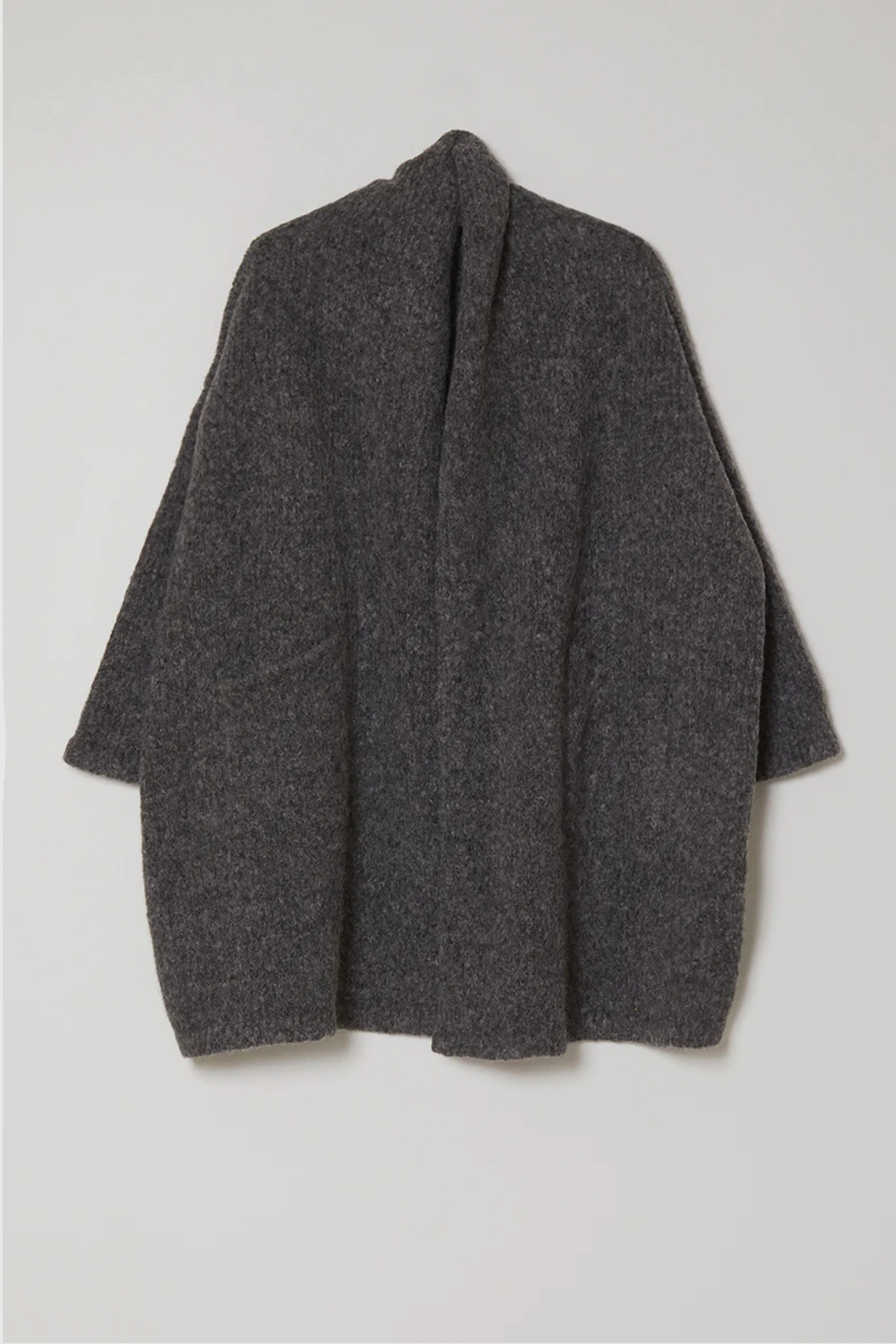 Atelier Delphine Alpaca Haori Coat -Charcoal