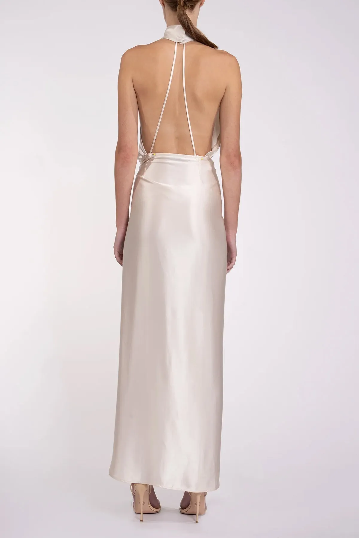 Aulie Midi Dress in Champagne