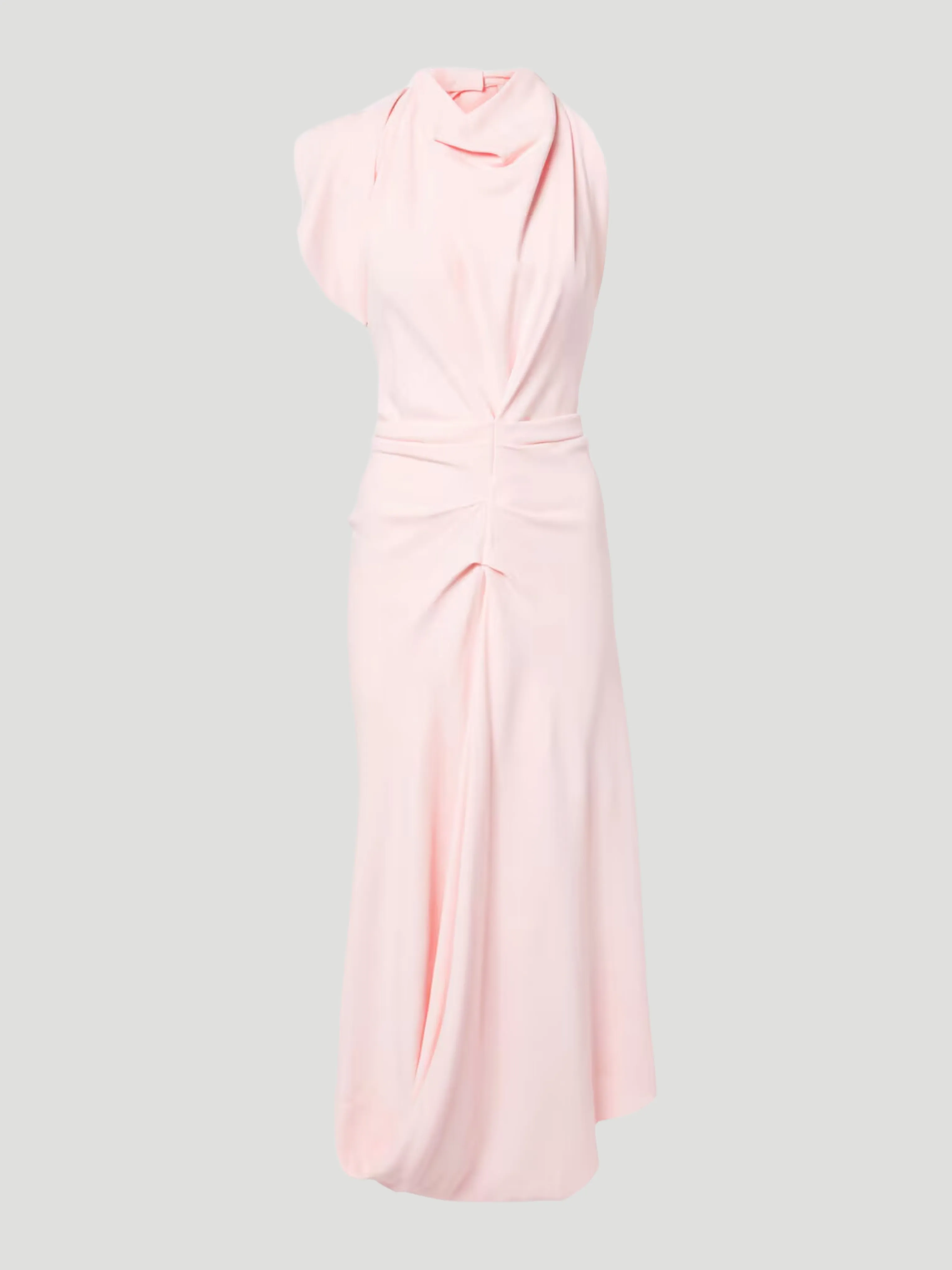 Backless Scarf Midi-Dress