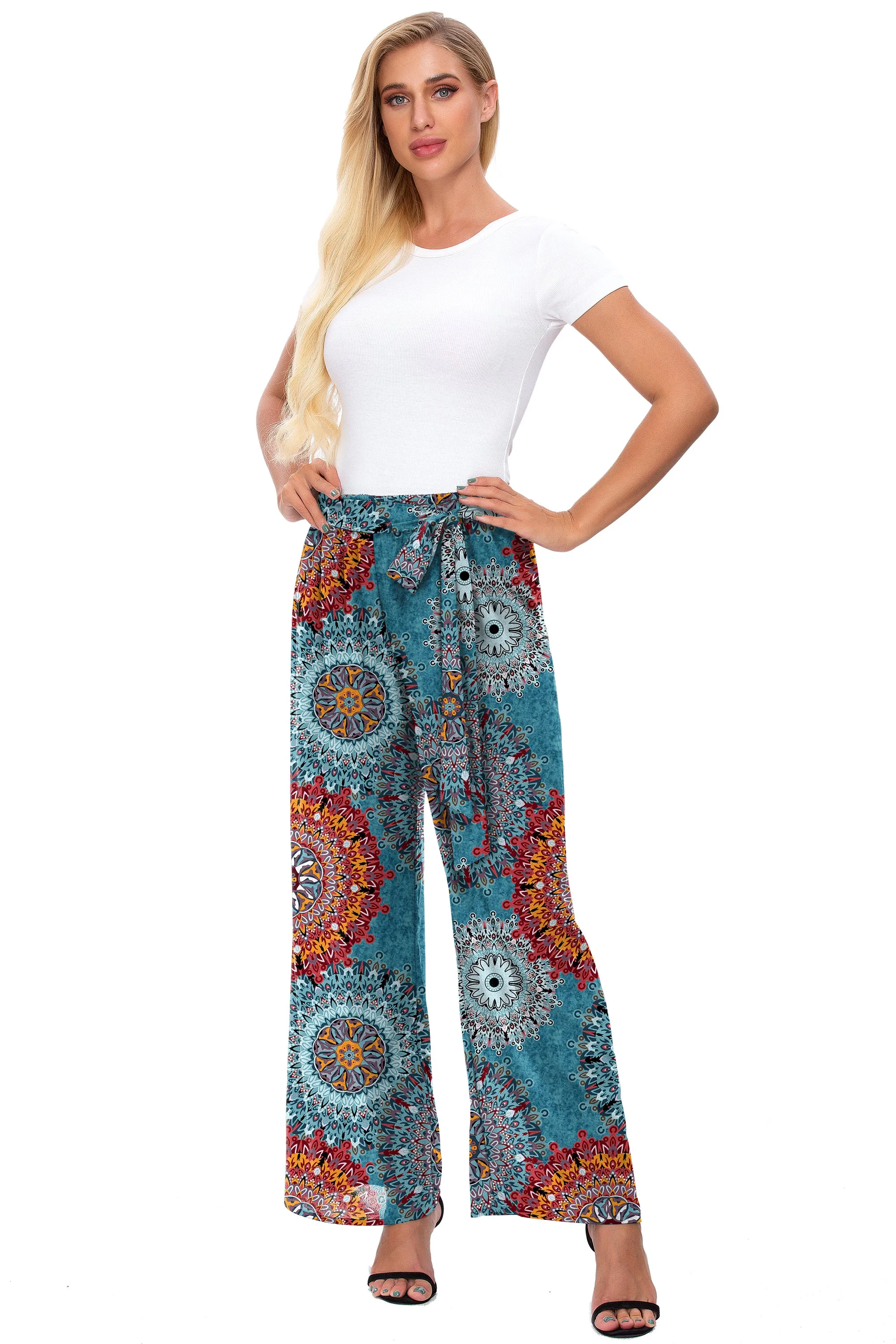 BASICS Print Sheer Beach Pants