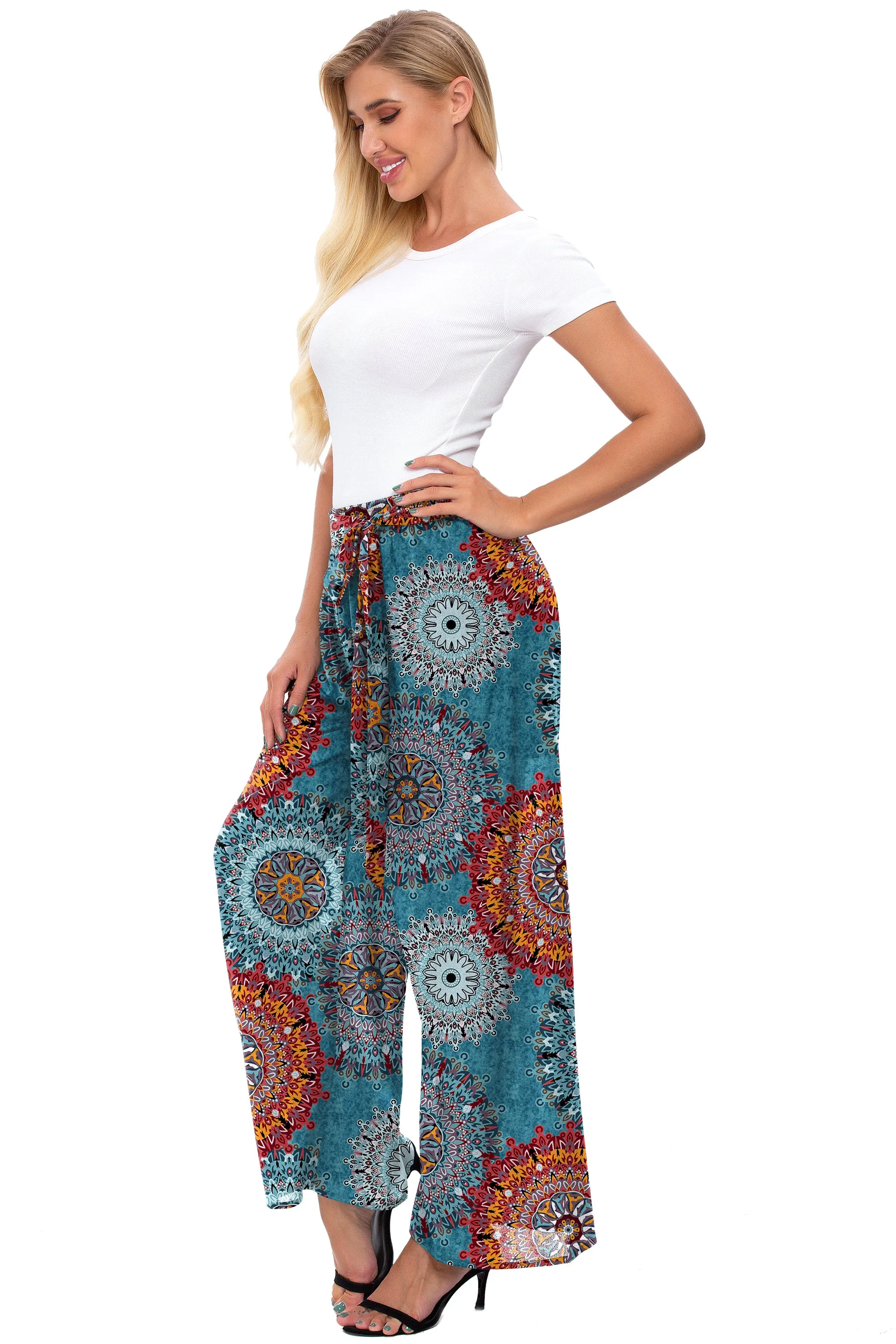 BASICS Print Sheer Beach Pants