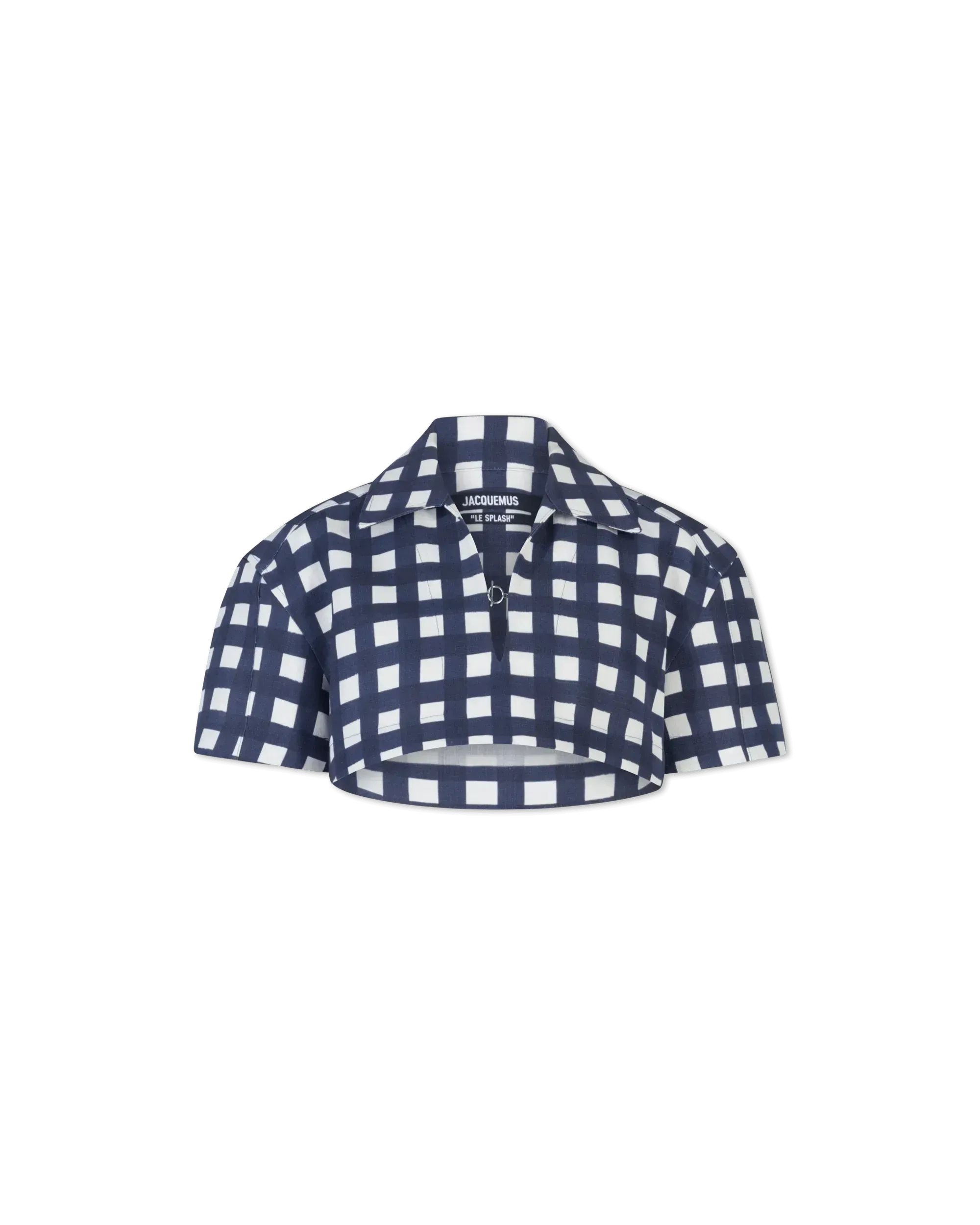 Bebi Check Cropped Top