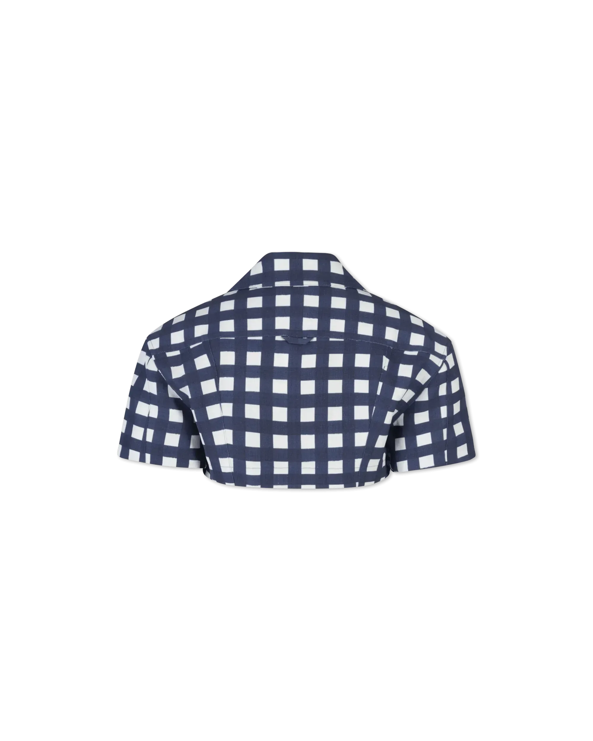 Bebi Check Cropped Top