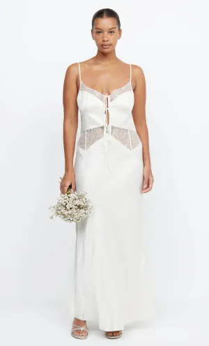 Bec & Bridge - Celine Tie Maxi Cream Dress