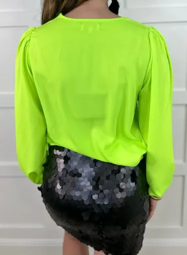 Black Ready to Shimmer Sequin Skirt