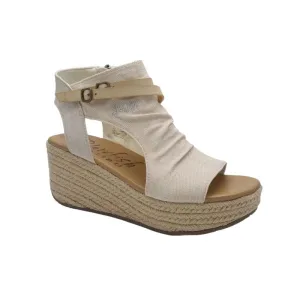 Blowfish Womens Cream Wedge Sandal - B9004CR530
