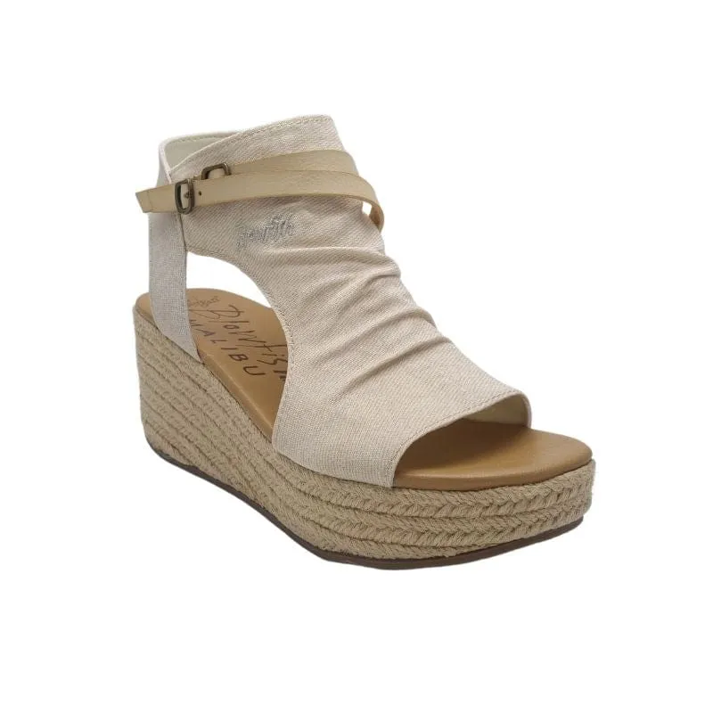 Blowfish Womens Cream Wedge Sandal - B9004CR530