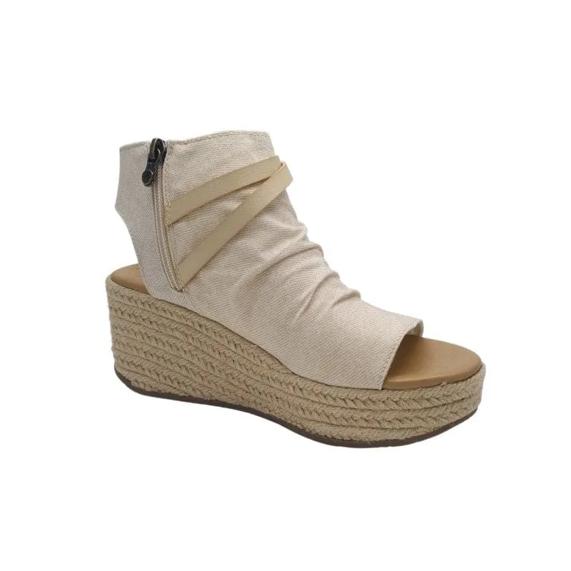 Blowfish Womens Cream Wedge Sandal - B9004CR530