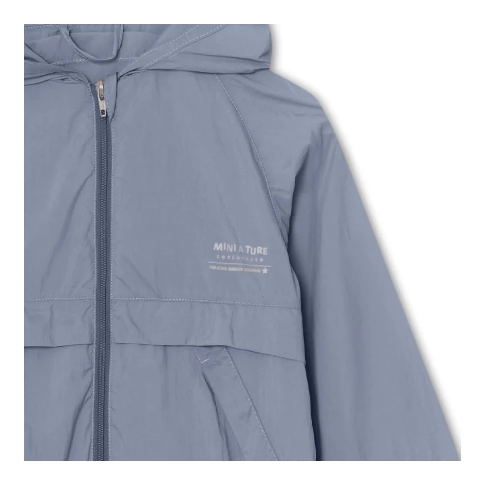 Blue Printed Logo Jacket