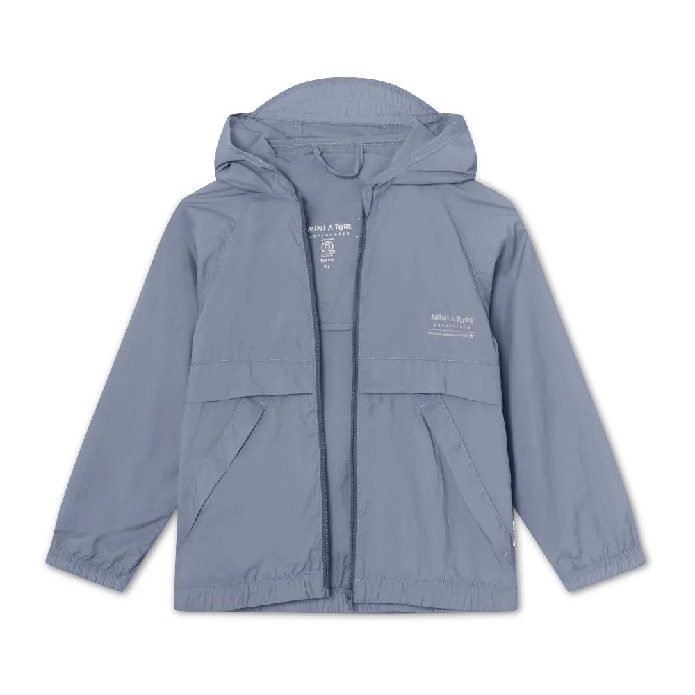 Blue Printed Logo Jacket