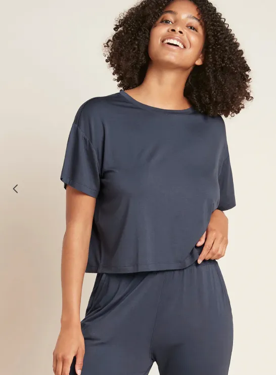 Boody - Downtime Crop Tee | Storm