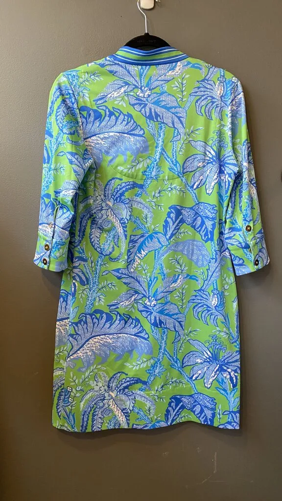 Botanical Print Shift Dress