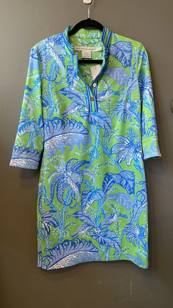 Botanical Print Shift Dress